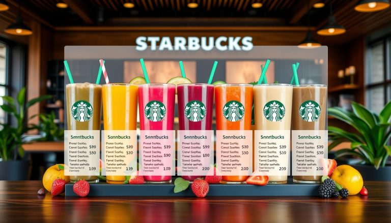 Starbucks Smoothie Menu With Prices