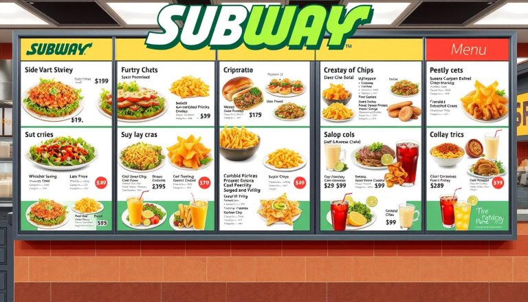 Subway Sidekicks Menu With Prices