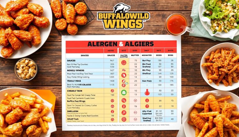 buffalo wild wings allergy menu