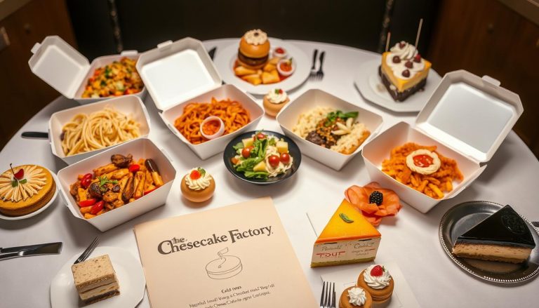 Cheesecake Factory Takeout Menu