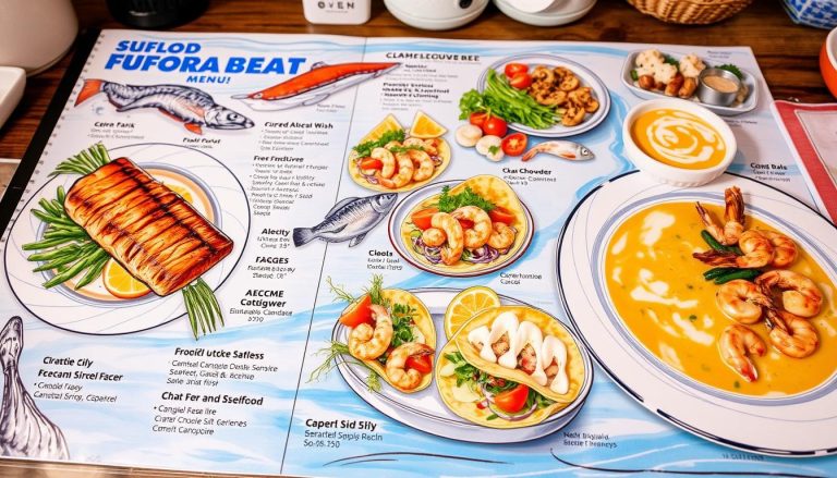 a & w seafood restaurant menu