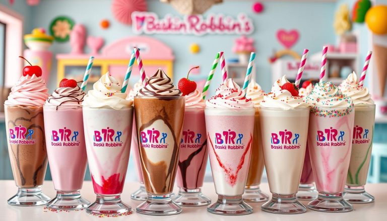 baskin robbins milkshake menu