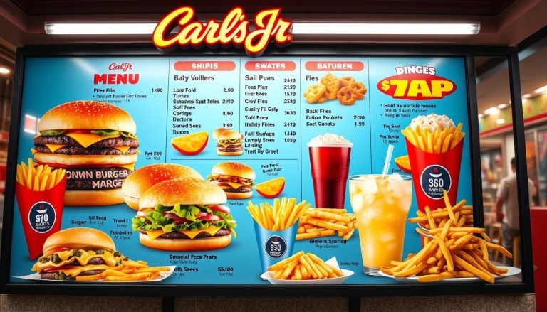 carl's jr drive thru menu