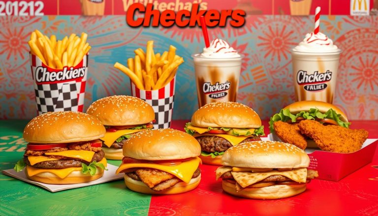 checkers fast food menu