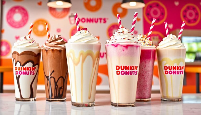 dunkin donuts milkshake menu