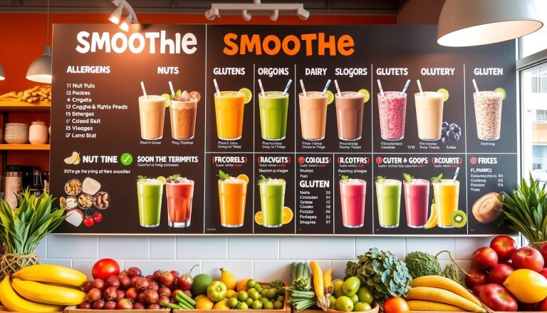 smoothie king allergen menu