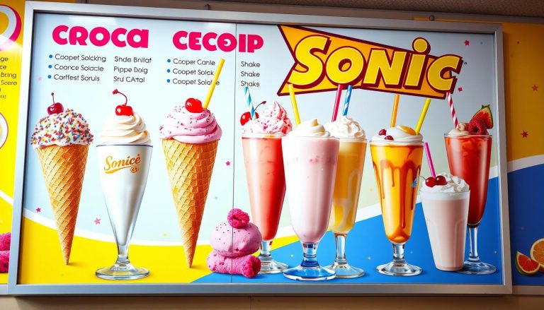 sonic ice cream menu