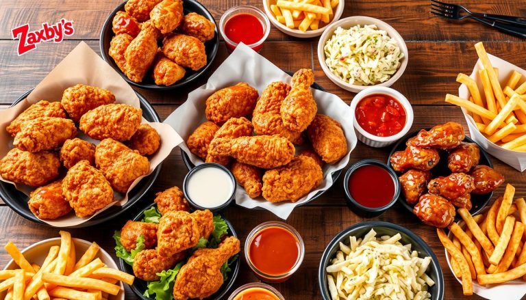 zaxby's chicken menu