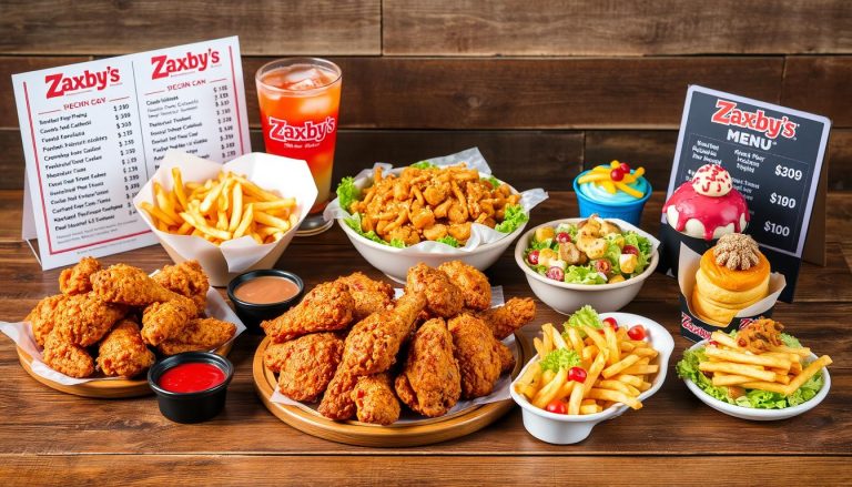 zaxby's menu with prices